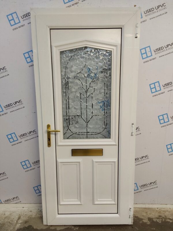 Used White Upvc Front Door 905mm x 2020mm C6072 - Image 2