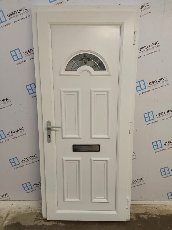 Used White Upvc Front Door 900mm x 2025mm C7D023 - Image 2