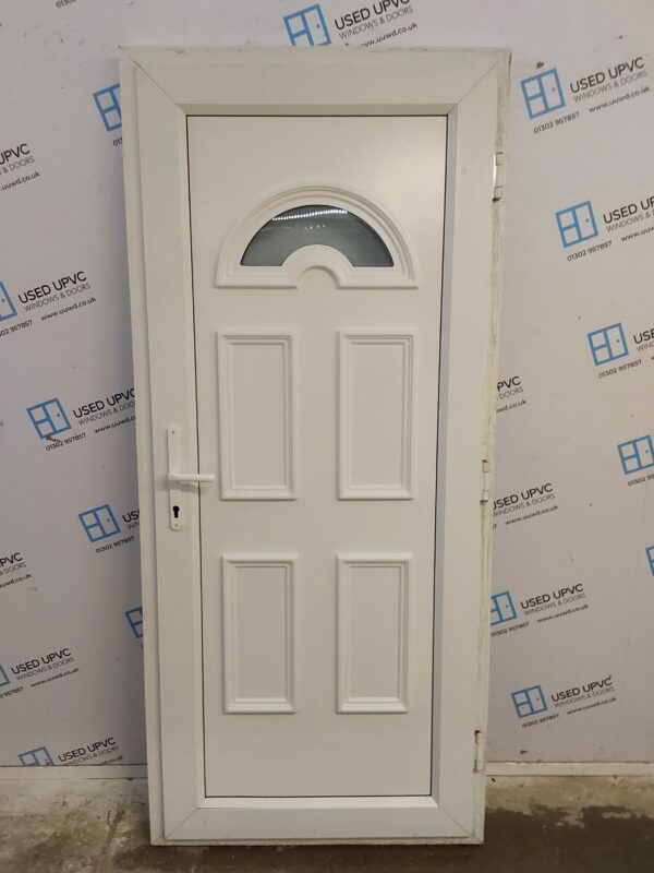 Used White Upvc Back Door 920mm x 2065mm C7D033 - Image 2