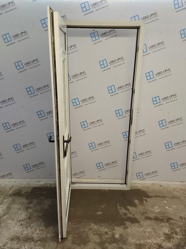 Used White Upvc Front Door 905mm x 2090mm (reduce to 890mm) 0691 - Image 3