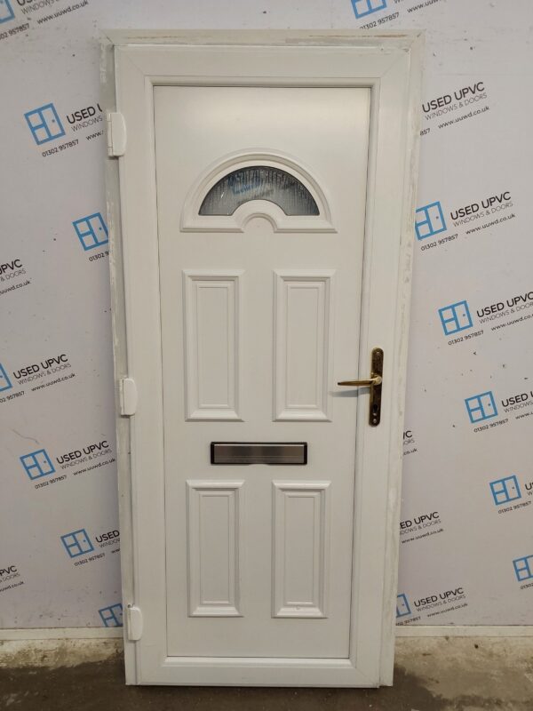 Used White Upvc Front Door 900mm x 2050mm 0685 - Image 2