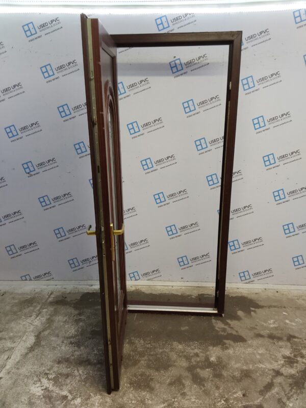 Used Woodgrain Upvc Back Door 875mm x 2095mm 0573 - Image 3