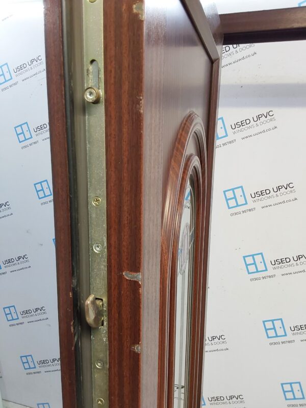 Used Woodgrain Upvc Back Door 875mm x 2095mm 0573 - Image 10