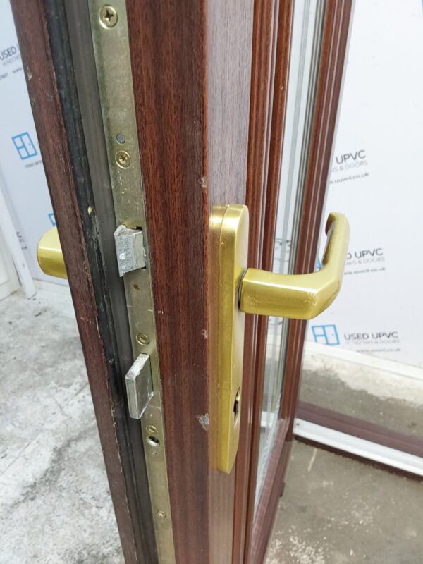 Used Woodgrain Upvc Back Door 875mm x 2095mm 0573 - Image 11