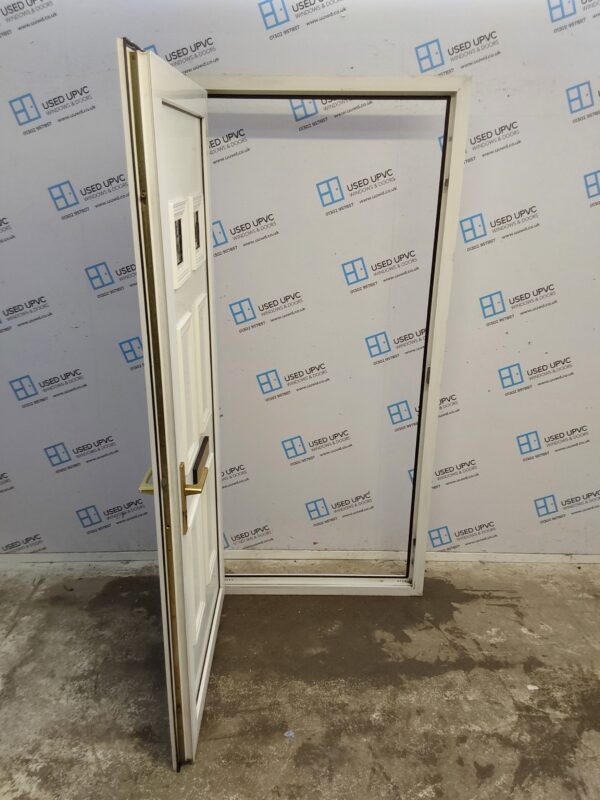 Used White Upvc Front Door 930mm x 2020mm 0494 - Image 3