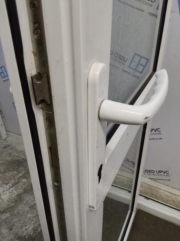 Used White Upvc Back Door 805mm x 2070mm 0486 - Image 5