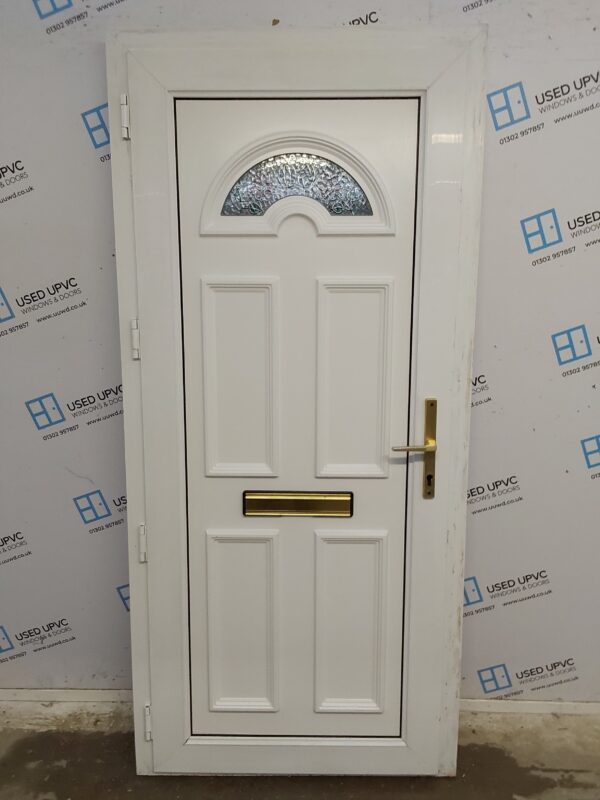 Used White Upvc Front Door 930mm x 2025mm 0462 - Image 2