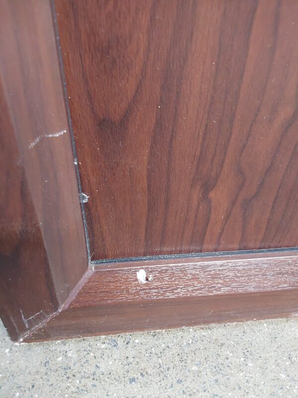 Used Rosewood Upvc Side Panel 845mm x 2235mm C5012 - Image 3