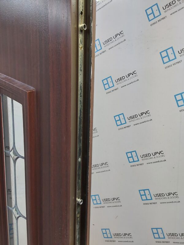 Used Woodgrain Upvc Front Door 920mm x 2080mm (Reduce To 905mm) 0669 - Image 4