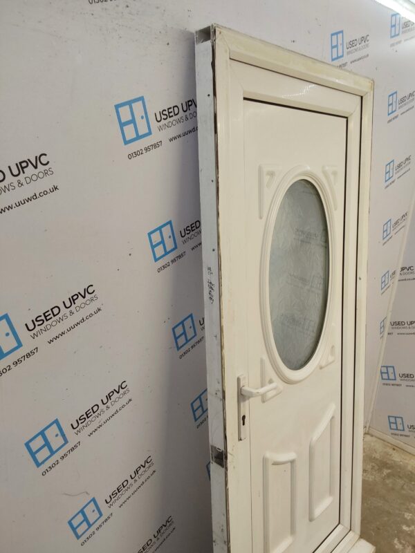 Used White Upvc Back Door 925mm x 2065mm 0455 - Image 10