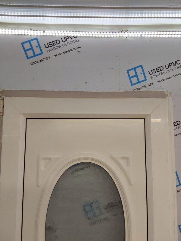 Used White Upvc Back Door 925mm x 2065mm 0455 - Image 9