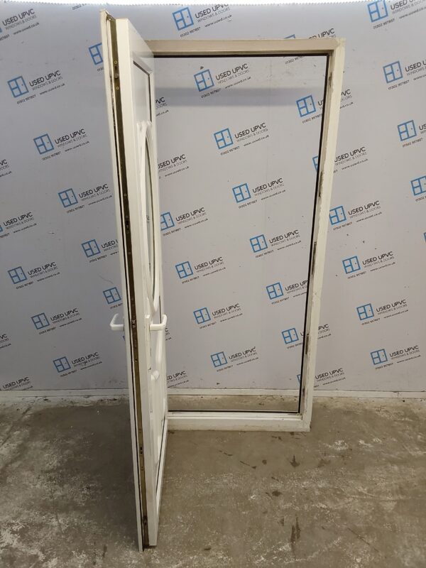 Used White Upvc Back Door 925mm x 2065mm 0455 - Image 3