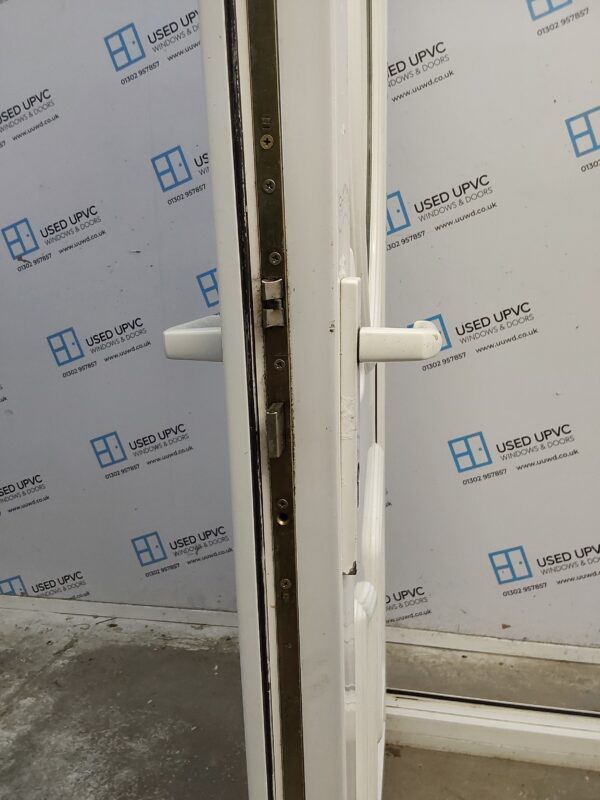 Used White Upvc Back Door 925mm x 2065mm 0455 - Image 5