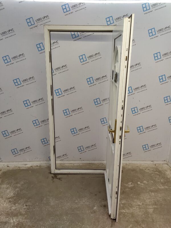 Used White Upvc Front Door 900mm x 2035mm 0430 - Image 3