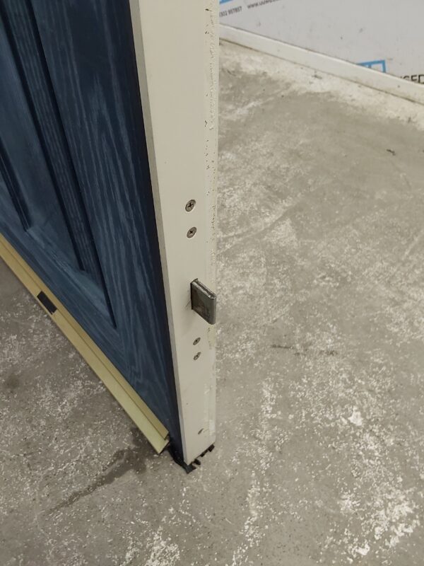 Used Dark Blue Composite Back Door 910mm x 2050mm (Reduce To 2035mm) 0406 - Image 6