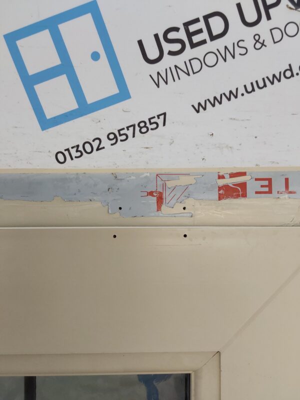 Used Cream Upvc Front Door 950mm x 2085mm (Reduce To 935mm) 0382 - Image 7