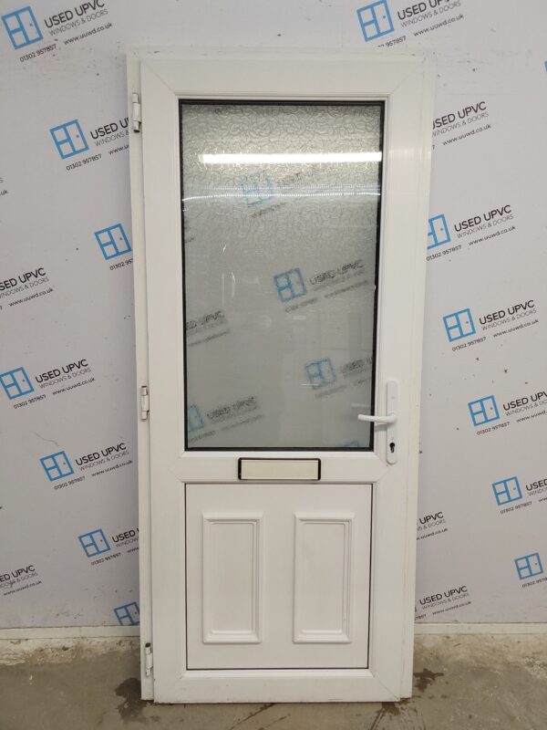 Used White Upvc Front Door 905mm x 2070mm 0281 - Image 2