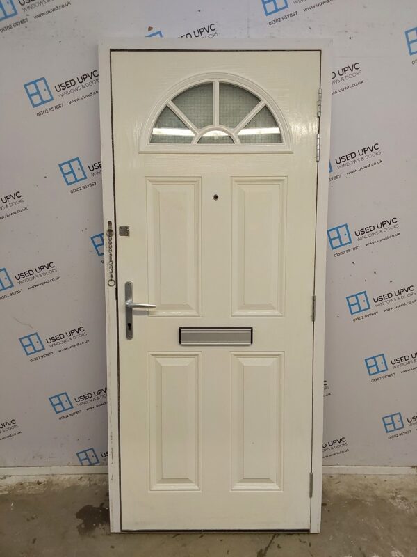 Used Black Composite Front Door 900mm x 2010mm 0263 - Image 2