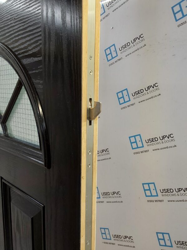 Used Black Composite Front Door 900mm x 2010mm 0263 - Image 4