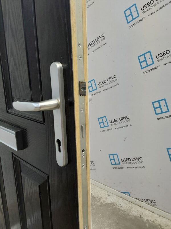 Used Black Composite Front Door 900mm x 2010mm 0263 - Image 5