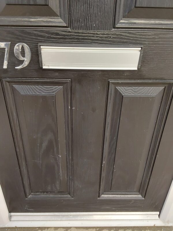 Used Black Composite Front Door 910mm x 2010mm 0184 - Image 12