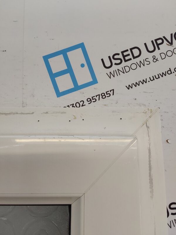 Used White Upvc Back Door 865mm x 2070mm 0045 - Image 7