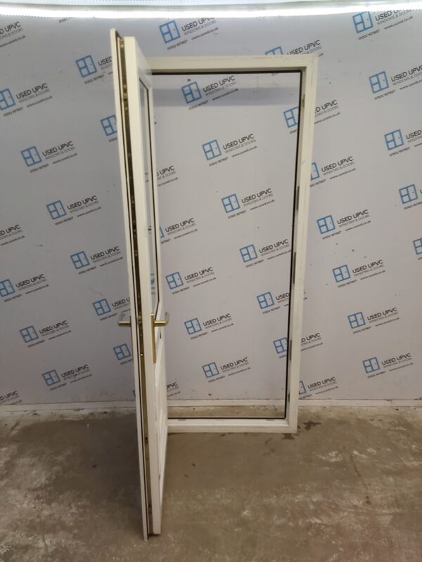 Used White Upvc Back Door 865mm x 2070mm 0045 - Image 3