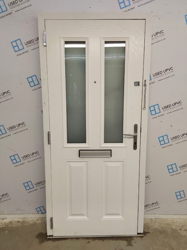 Used Black Composite Front Door 950mm x 2055mm 0027 - Image 2