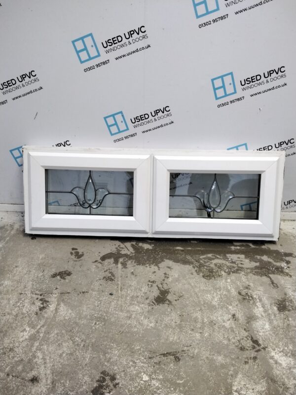 Used White Upvc Window 1200mm x 415mm W0291