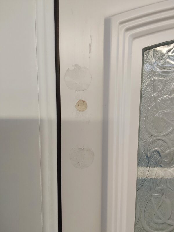 Used White Upvc Front Door And Side Panel 1500mm x 2055mm (Reduce To 1455mm) DS016 - Image 14