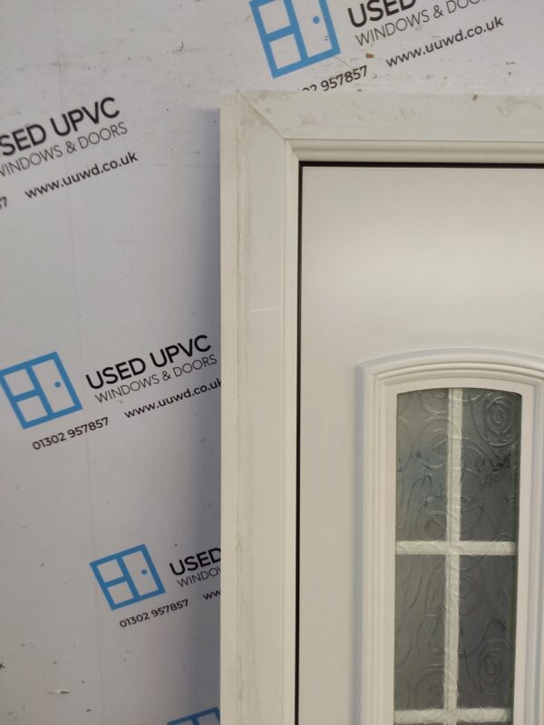 Used White Upvc Front Door And Side Panel 1500mm x 2055mm (Reduce To 1455mm) DS016 - Image 7