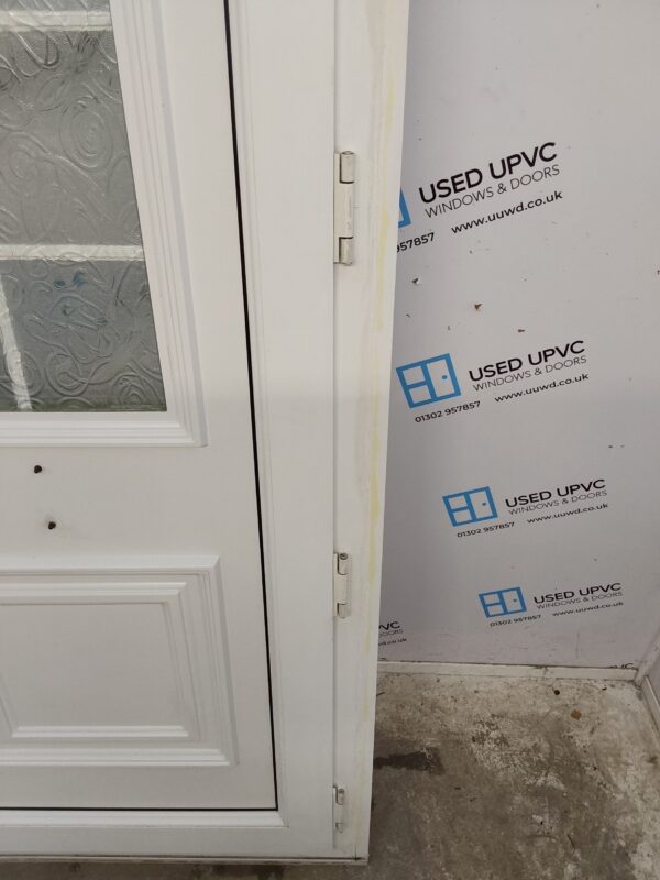 Used White Upvc Front Door And Side Panel 1500mm x 2055mm (Reduce To 1455mm) DS016 - Image 12