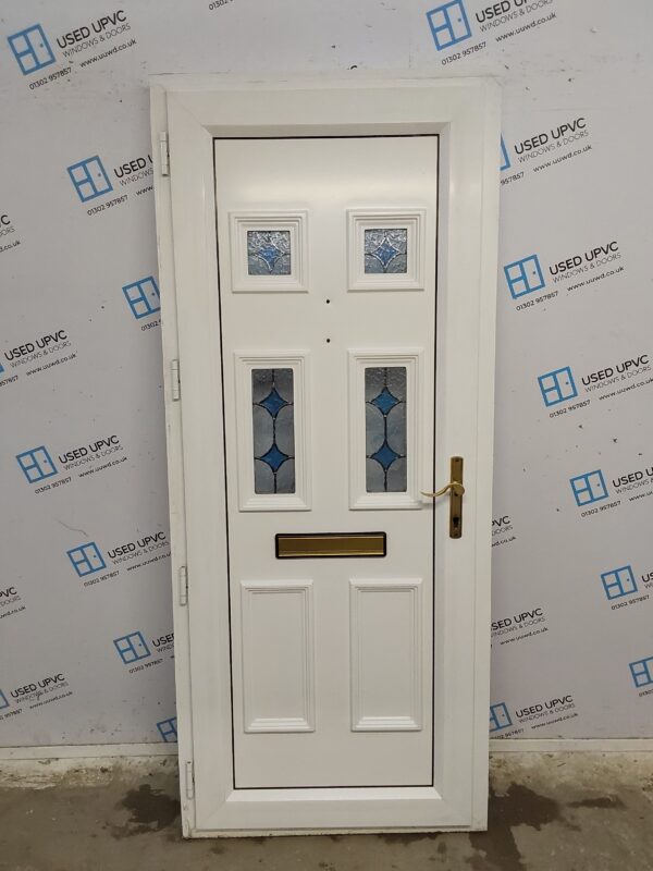 Used White Upvc Front Door 865mm x 2050mm 0183 - Image 2