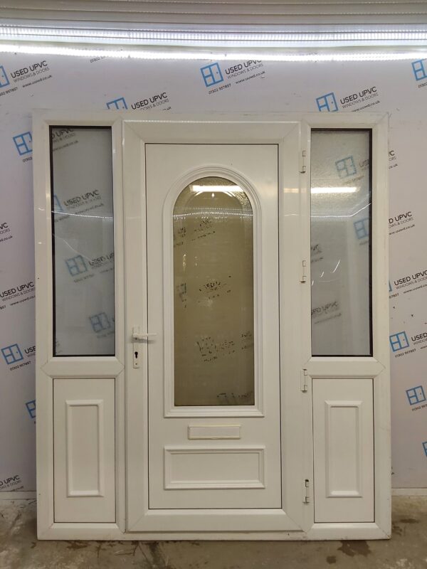 Used White Upvc Front Door And Side Panels 1750mm x 2115mm DS014 - Image 2