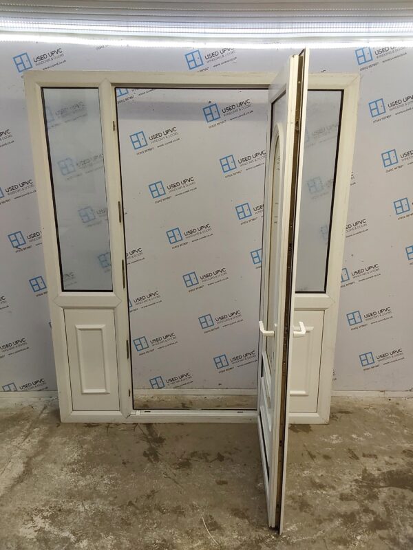 Used White Upvc Front Door And Side Panels 1750mm x 2115mm DS014 - Image 3