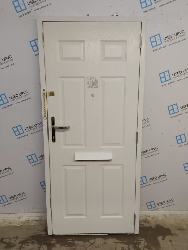 Used White Composite Front Door 905mm x 2025mm 0739 - Image 2