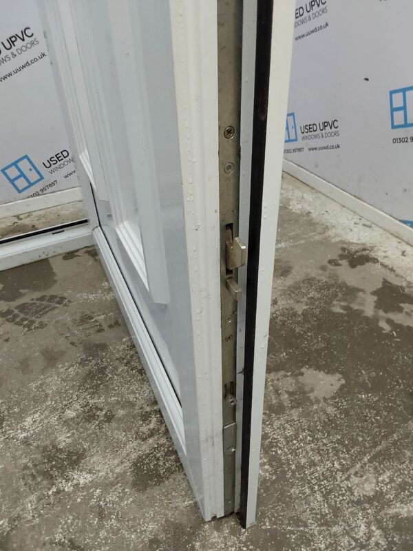 Used White Upvc Door And Side Panel 1570mm x 2060mm DS024 - Image 6