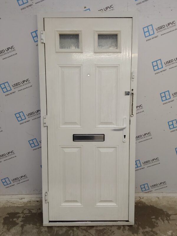 Used White Composite Front Door 900mm x 2015mm 0544 - Image 2