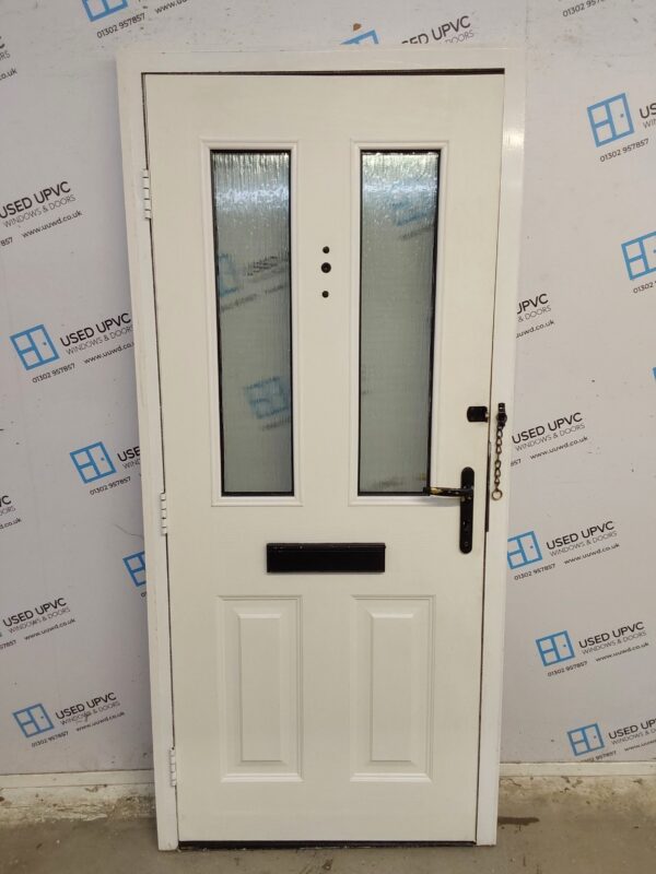 Used White Composite Front Door 905mm x 1990mm 0004 - Image 2