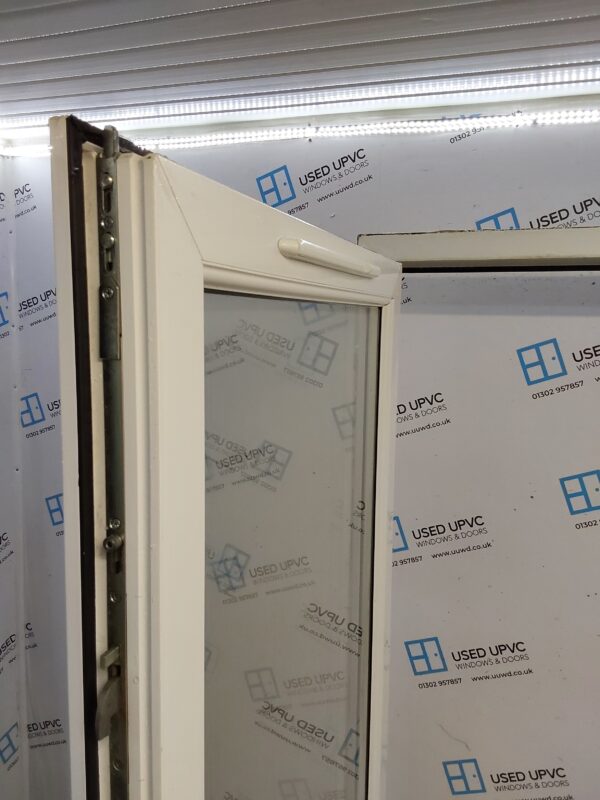 Used White Upvc French Doors 1895mm x 2070mm EA7 - Image 5