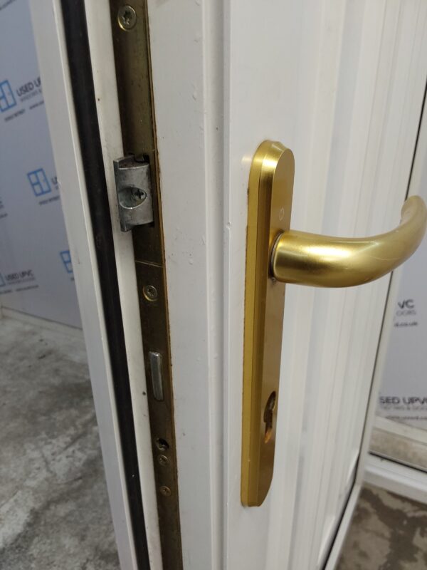 Used White Upvc Front Door 970mm x 2130mm (reduce to 950mm) C6062 - Image 5