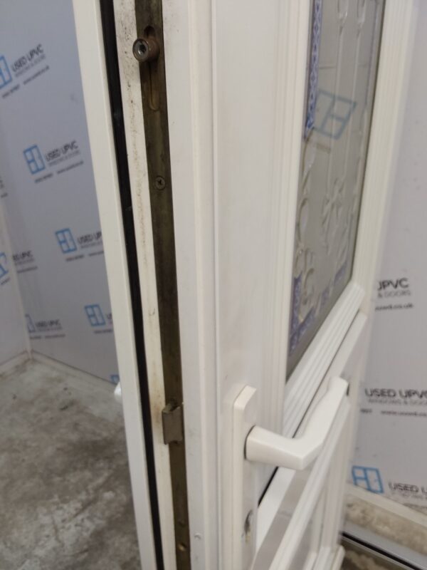 Used White Upvc Back Door 855mm x 2095mm C7D011 - Image 5