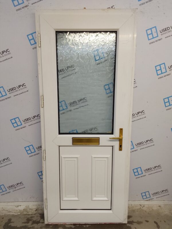 Used White Upvc Front Door 840mm x 2025mm C7D041 - Image 2