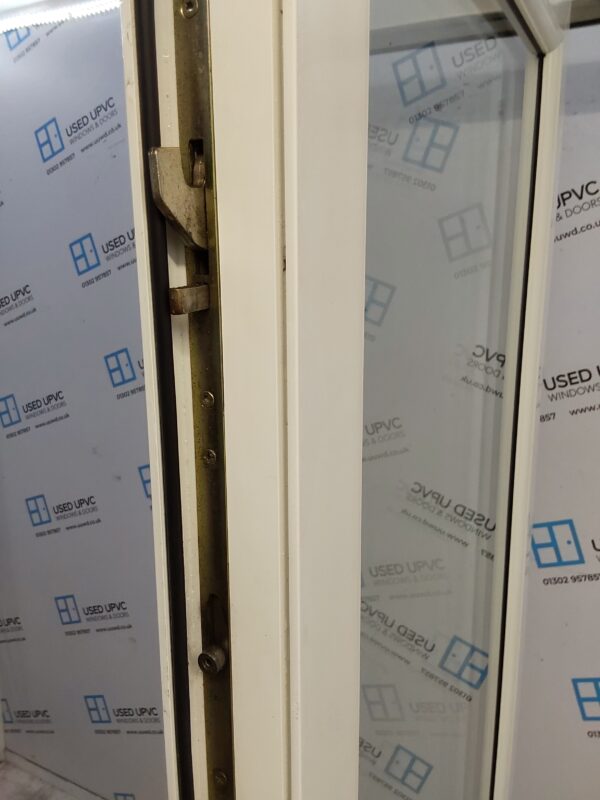 Used White Upvc Full Glass Back Door (outwards opening) 885mm x 2135mm C7D044 - Image 8