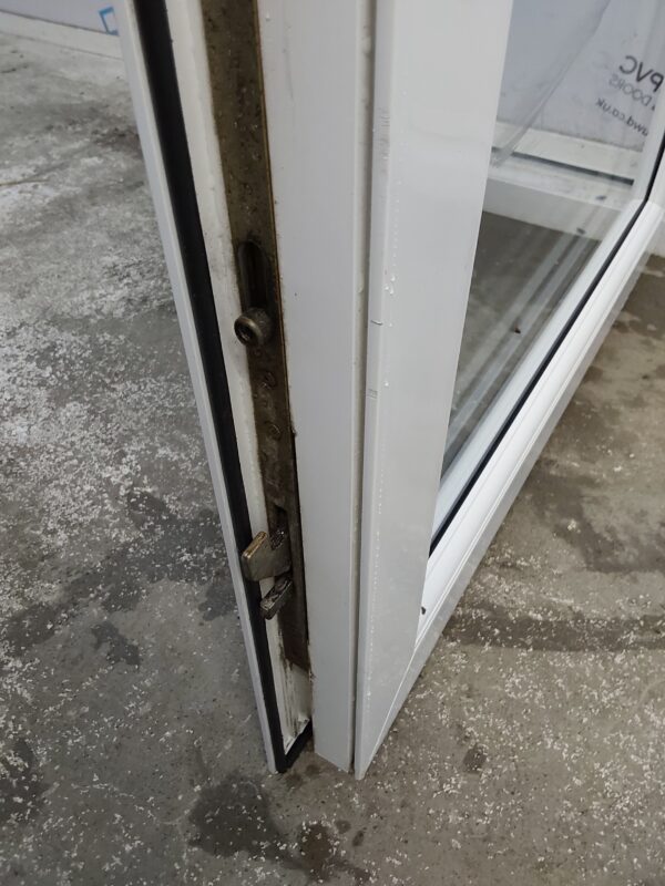 Used White Upvc Full Glass Back Door (outwards opening) 885mm x 2135mm C7D044 - Image 10