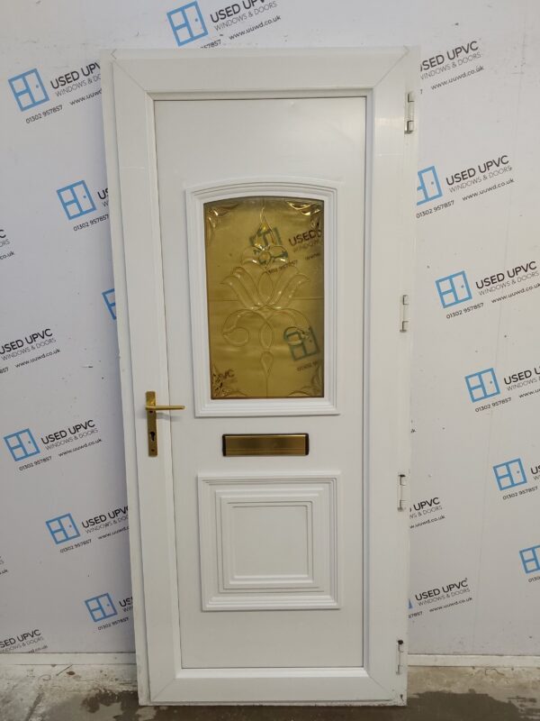 Used White Upvc Front Door 890mm x 2040mm C7D045 - Image 2