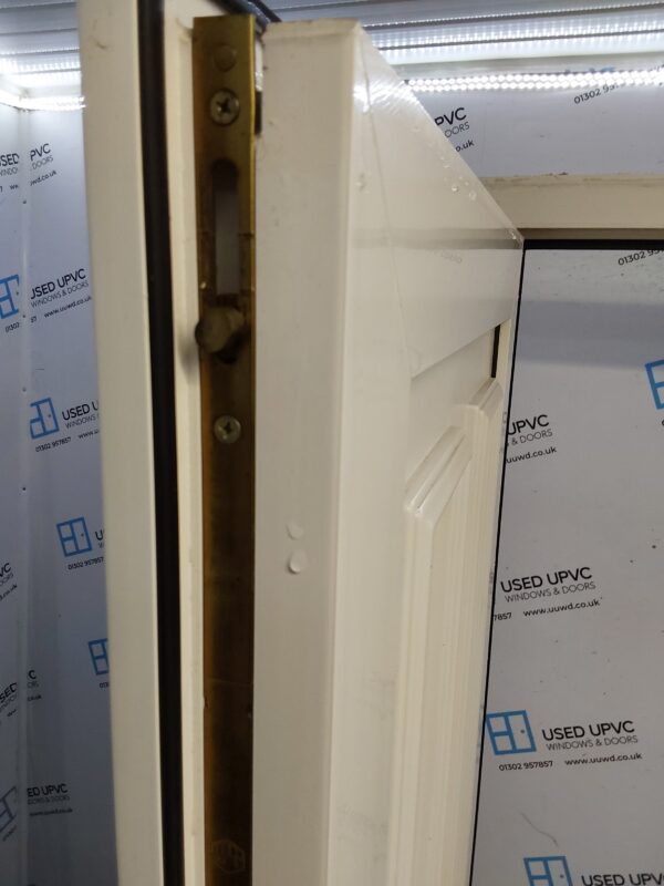 Used White Upvc Front Door And Side Panel 1225mm x 2065mm DS043 - Image 4