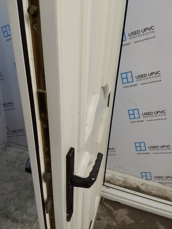 Used White Upvc Front Door And Side Panel 1225mm x 2065mm DS043 - Image 5