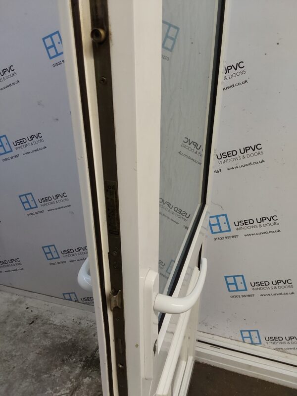 Used White Upvc Back Door 885mm x 2040mm C7D047 - Image 5