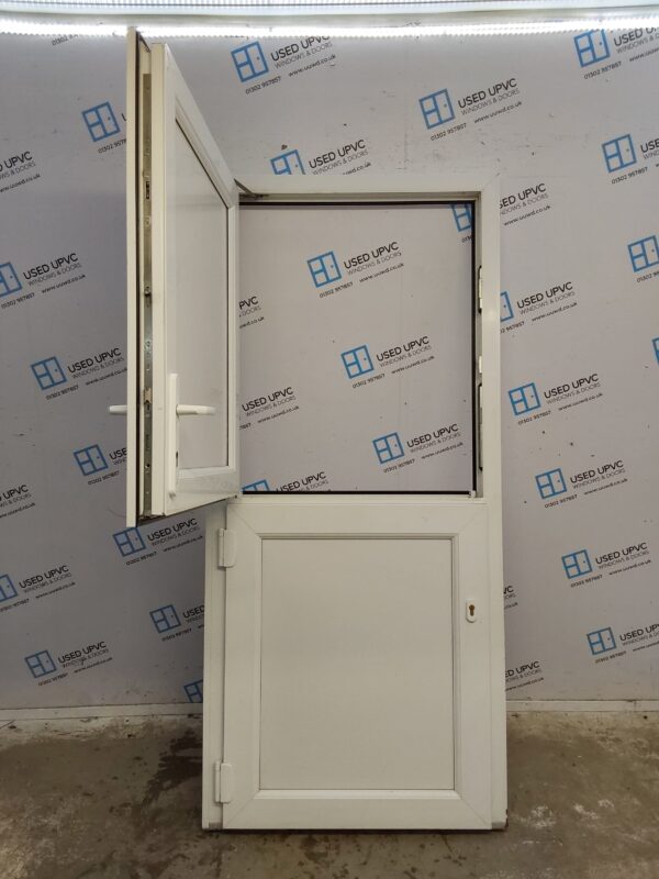 Used White Upvc Stable Door 920mm x 2010mm (Reduce To 900mm) 0565 - Image 2